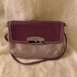 Coach Tri-shade Purple crossbody bag